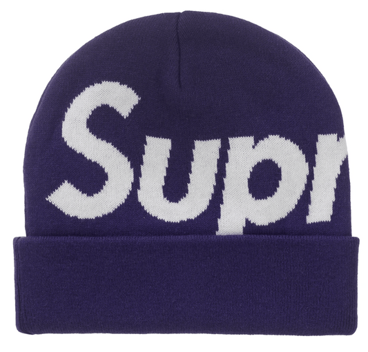 Supreme Big Logo Beanie (FW25) Purple