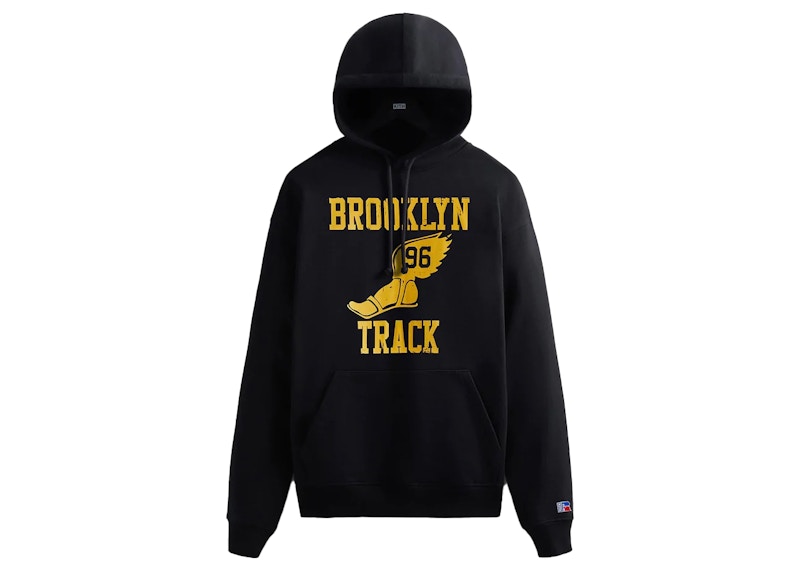 Kith Russell Athletic CUNY Brooklyn College Track Vintage Hoodie Black