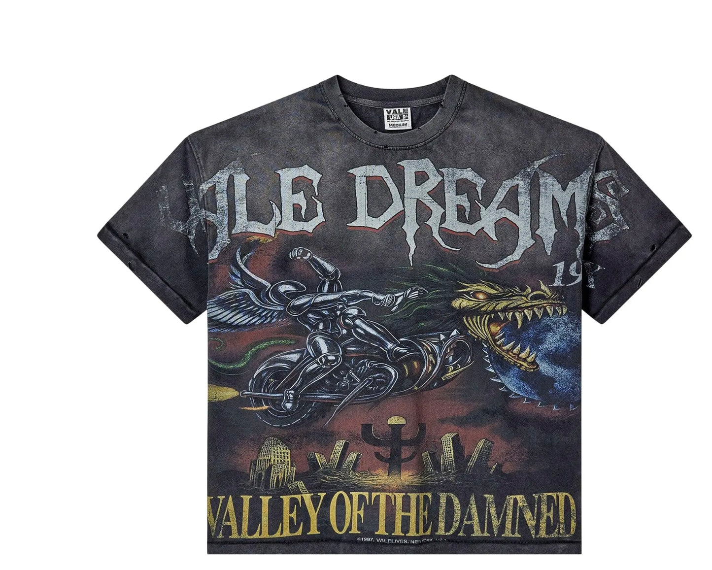 Vale Forever Ride The Dragon Tee Washed/Black