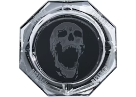 Revenge Skull Glass Ashtray Black