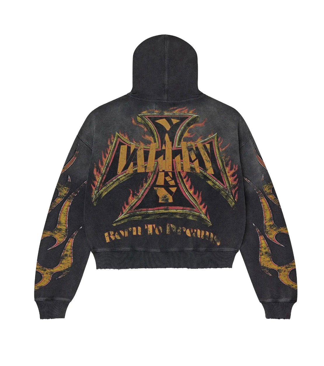 Vale Forever Reborn Waffle Zip Up Black