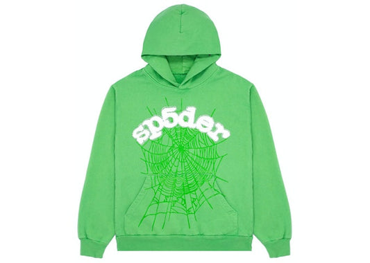 Sp5der Web Hoodie Slime Green