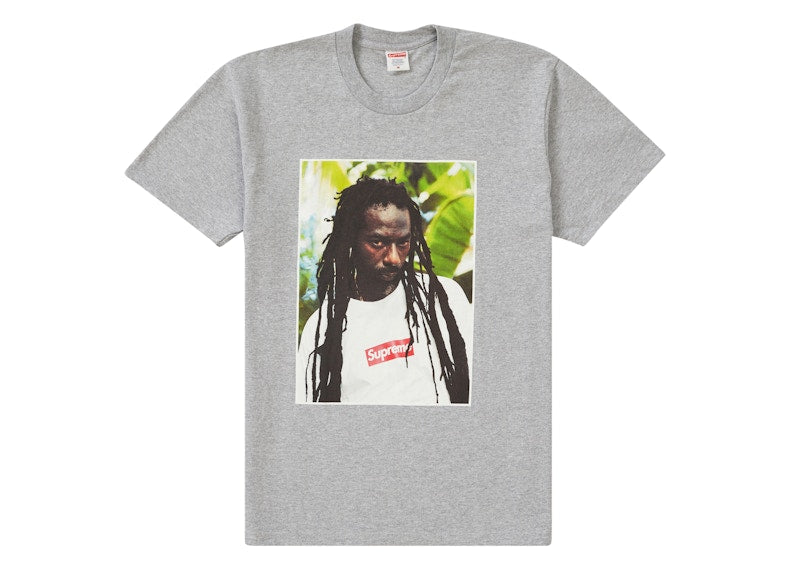 Supreme Buju Banton Tee Heather Grey