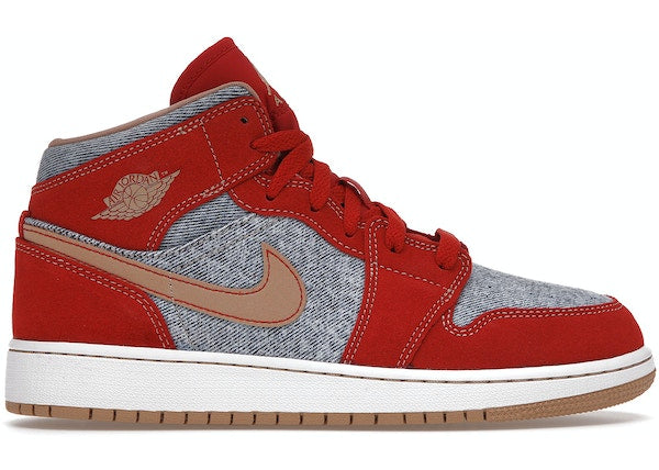 Jordan 1 Mid Denim Red (GS)