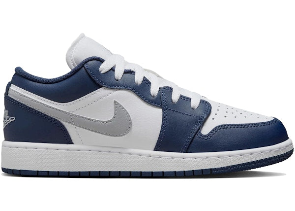 Jordan 1 Low Midnight Navy Wolf Grey (GS)