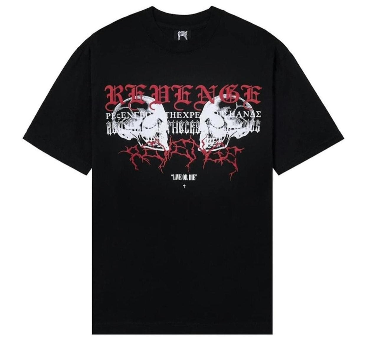 Revenge Staple Live or DIe Tee Black