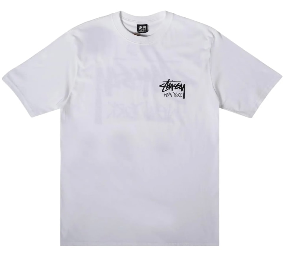 Stussy Stock New York Tee White