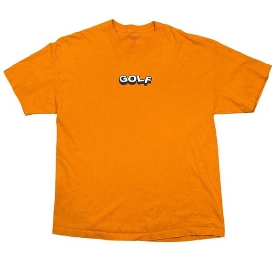 Golf Wang Orange 3D Block Logo Tee