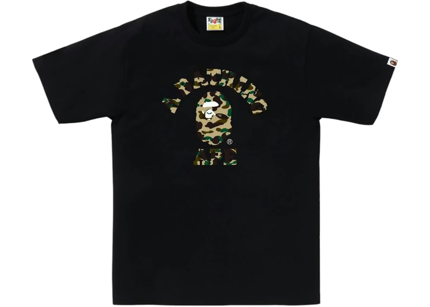 BAPE 1st Camo College Tee Tee Black/Yellow