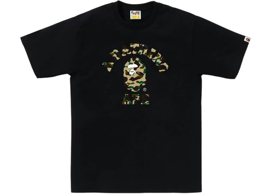 BAPE 1st Camo College Tee Tee Black/Yellow