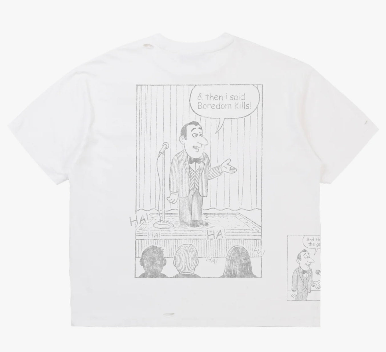 Boredom Kills Comedy Tee White
