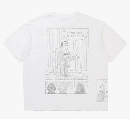 Boredom Kills Comedy Tee White