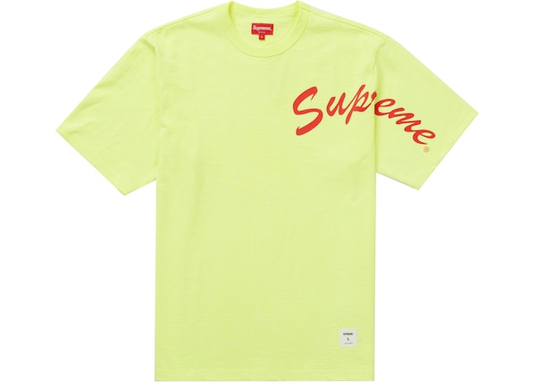 Supreme Shoulder Arc S/S Top Fluorescent Yellow