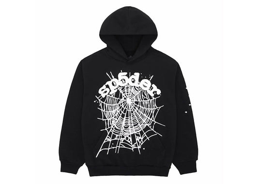 Sp5der OG Web Hoodie Black