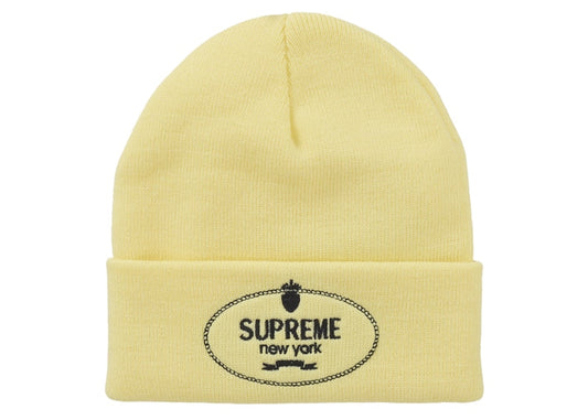 Supreme Crest Beanie Pale Yellow