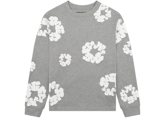 Denim Tears Cotton Wreath Long Sleeve Grey