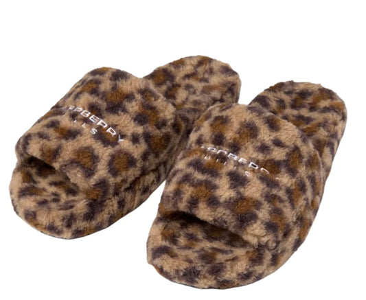 GV Gallery Cheetah Fur Slides