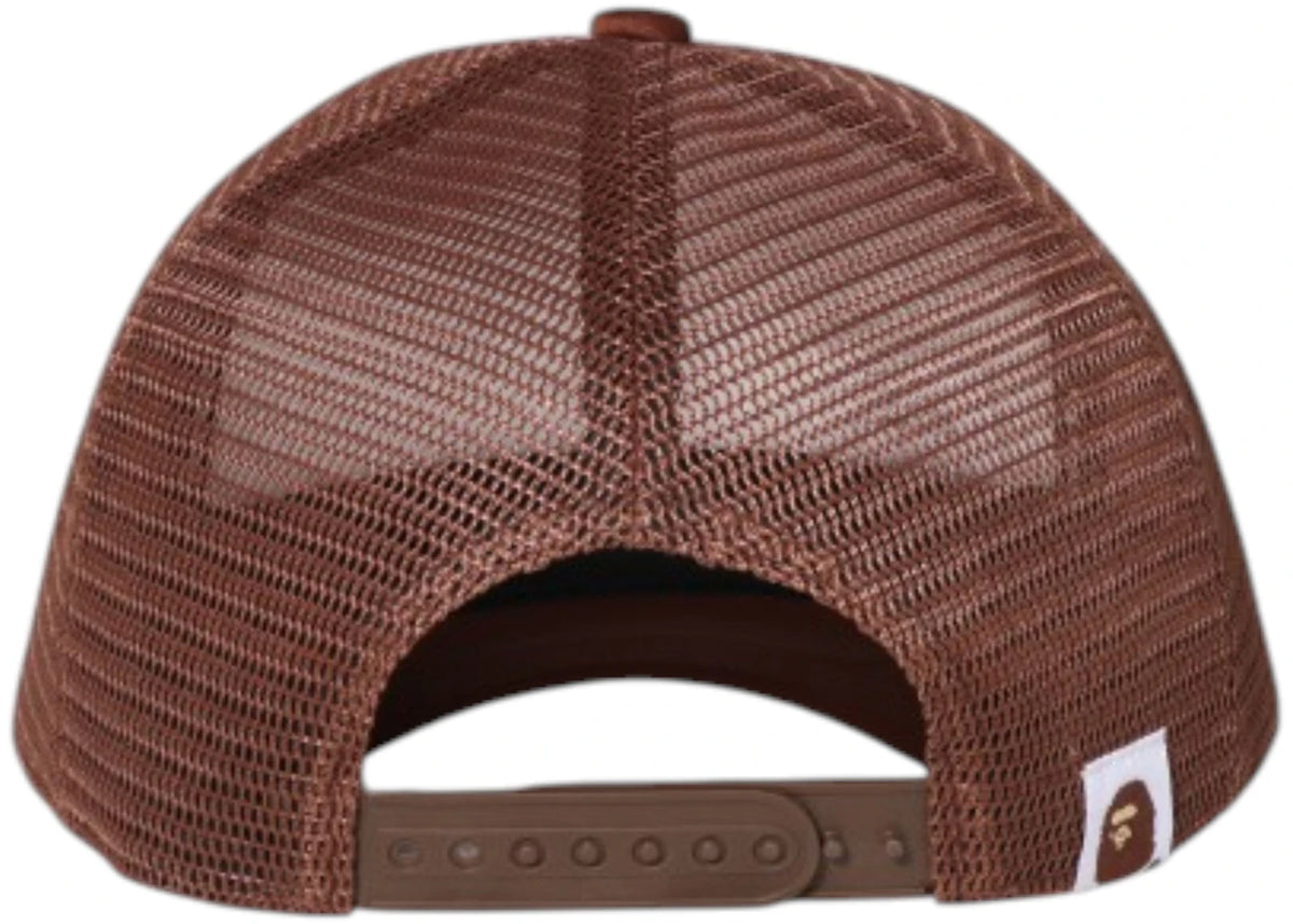 BAPE College Mesh Essential Cap Brown