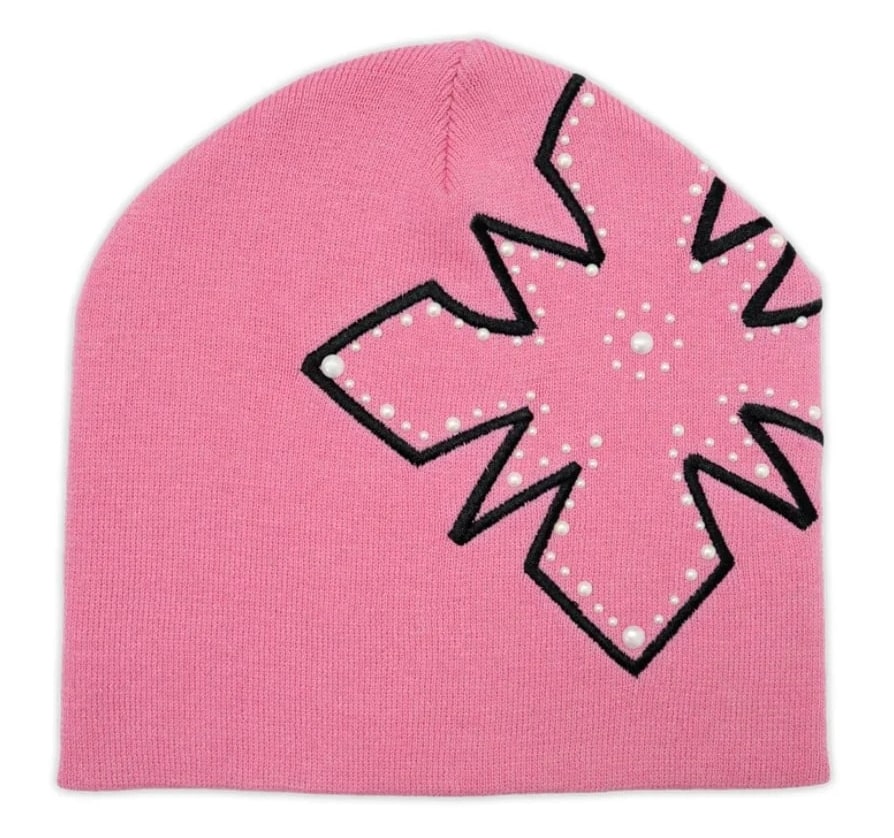 Righteous Pearl Logo Beanie Pink