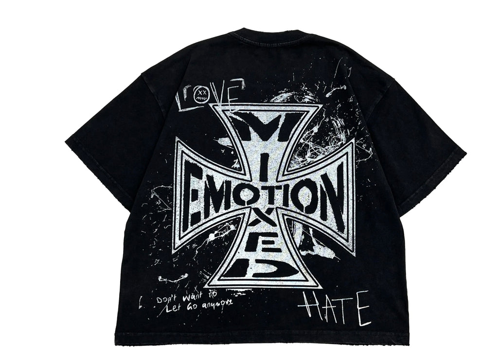 Mixed Emotions Chaos Tee Black