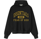 Fear of God Essentials Classic Fleece Hoodie Vintage Black