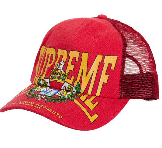 Supreme Crest Mesh Back 6-Panel Red