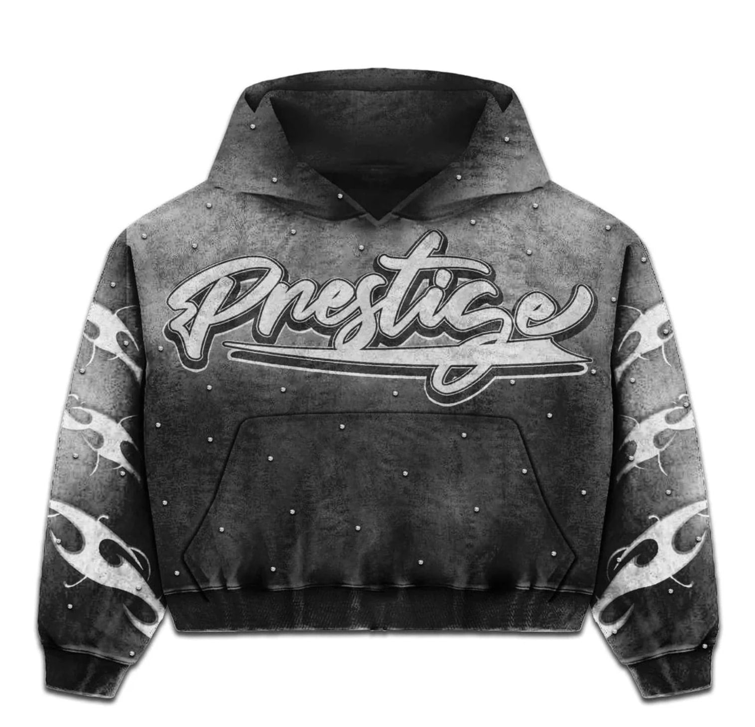 Prestige Flames Hoodie Black