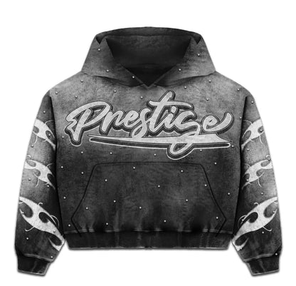 Prestige Flames Hoodie Black