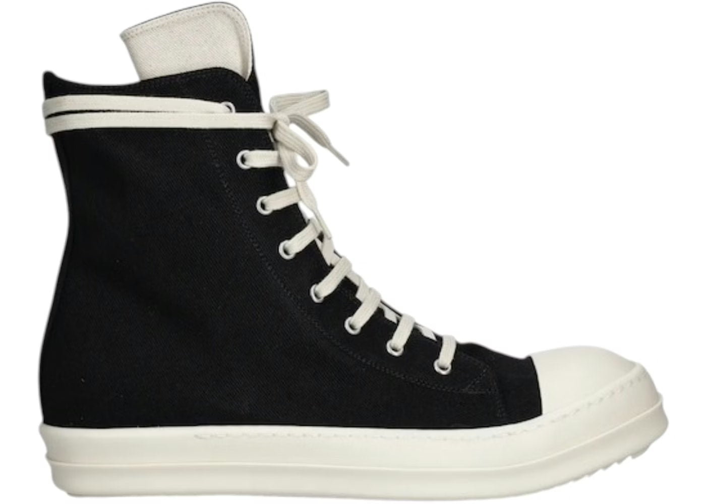 Rick Owens DRKSHDW High Top Black Milk