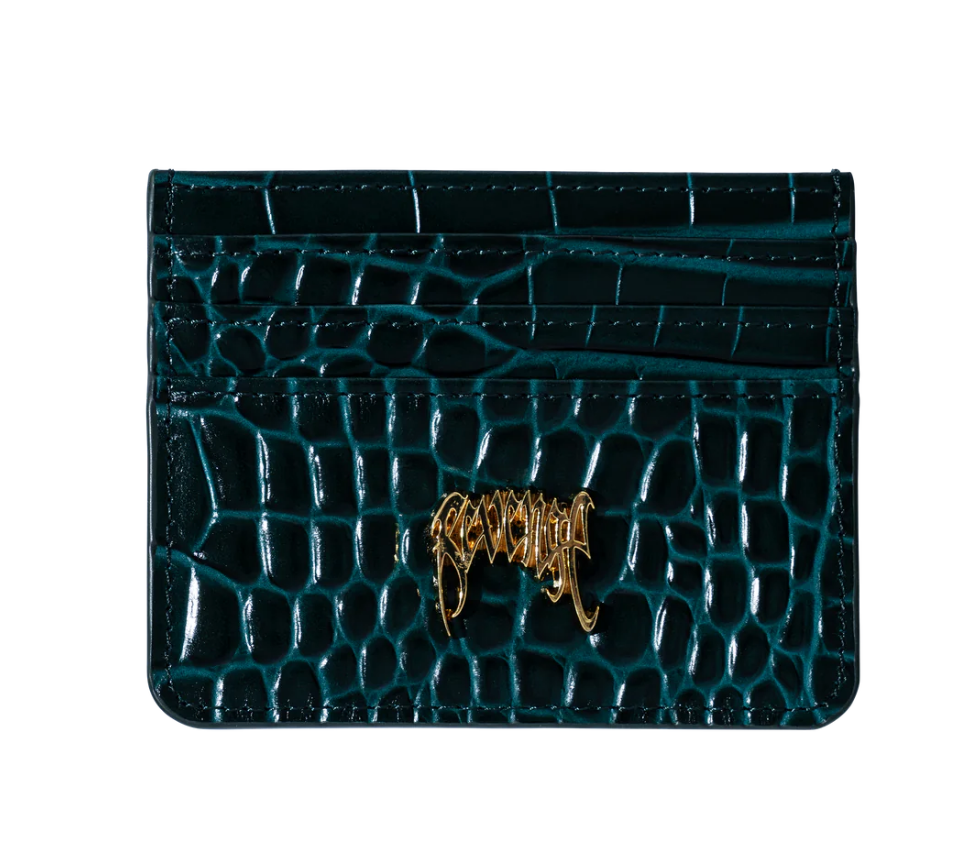 Revenge Arch Logo Croc Cardholder Green