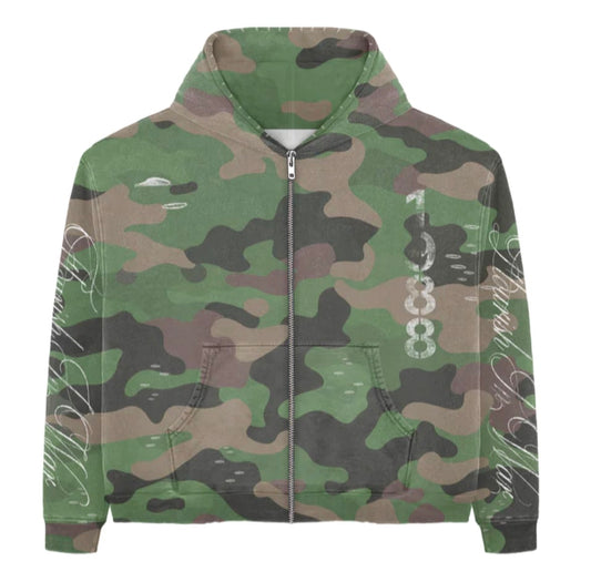 Flowar Camo Zip-Up
