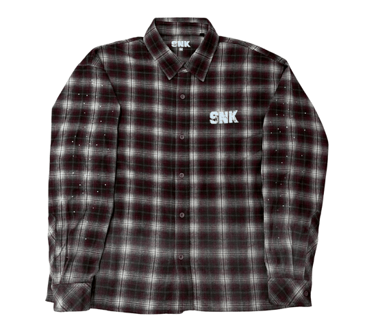 SNK Bedazzled Flannel Red