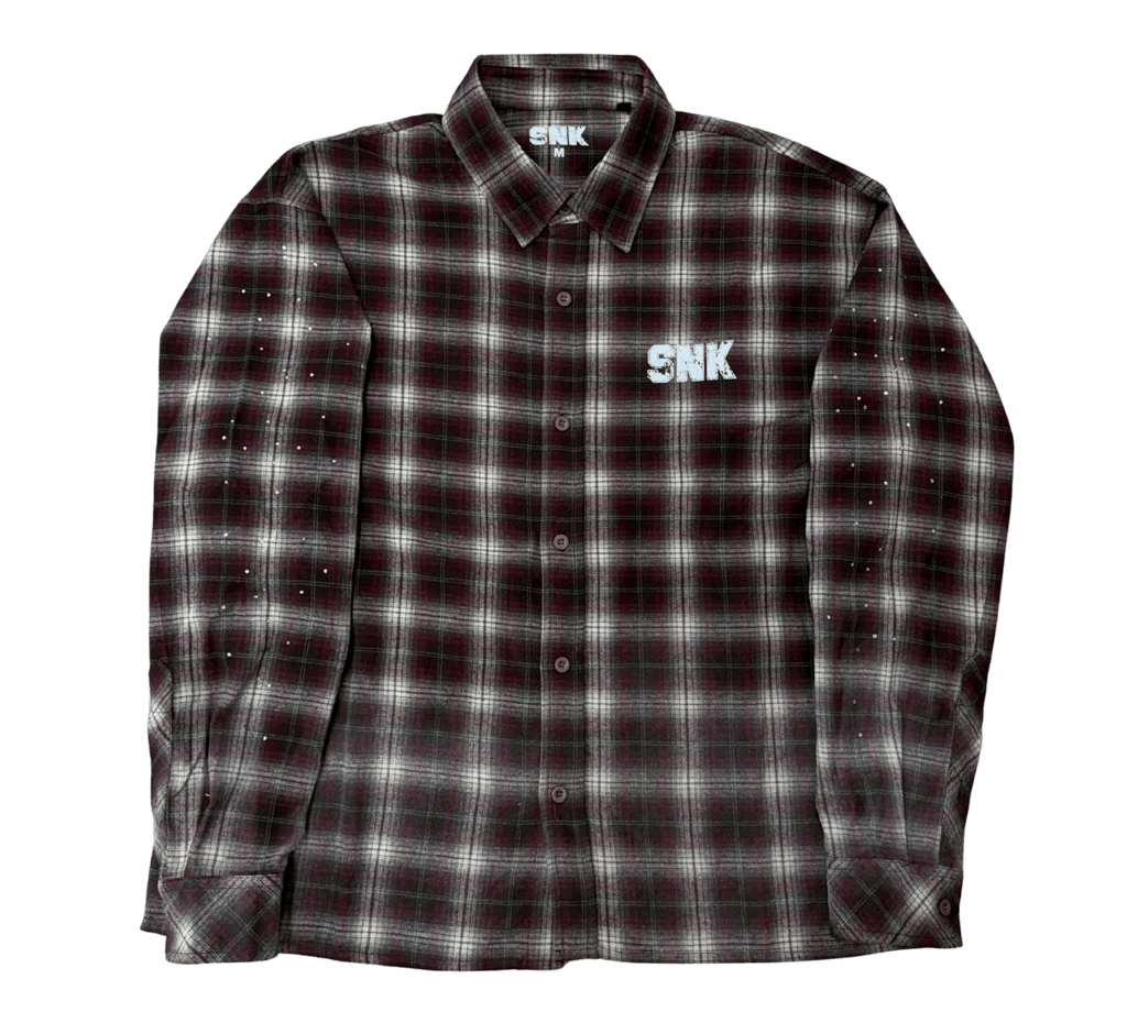 SNK Bedazzled Flannel Red