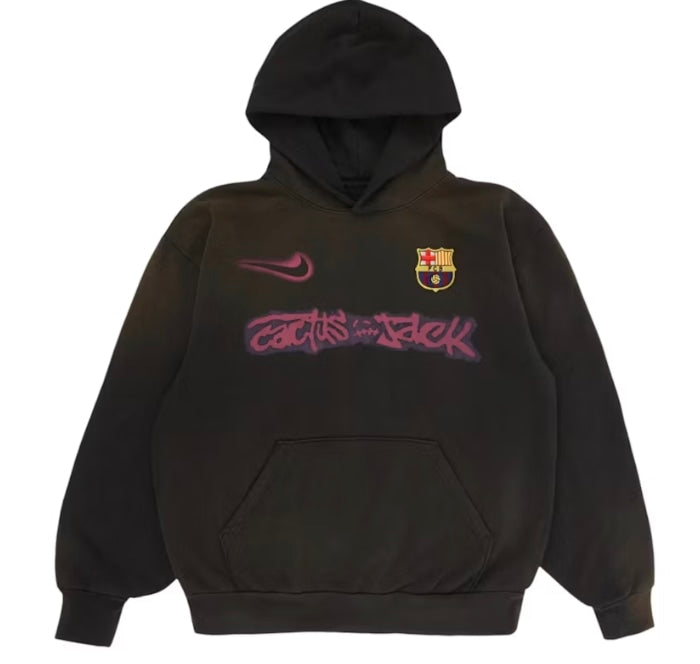 Travis Scott x Nike x FC Barcelona Spray Logo Hoodie