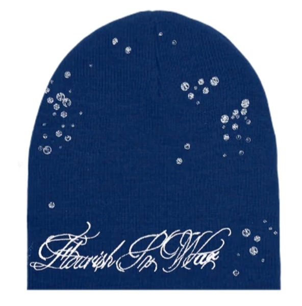 Flowar Raindrop Beanie Blue