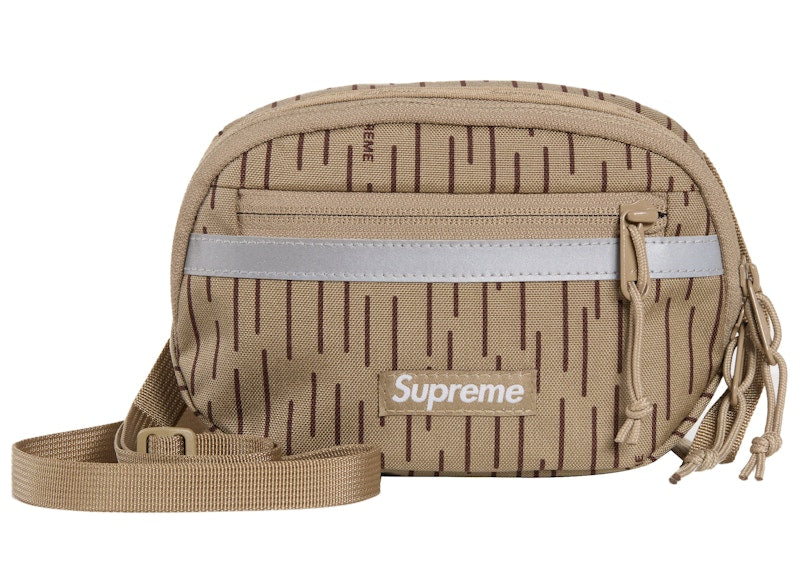 Supreme Mini Side Bag Tan Raindrop