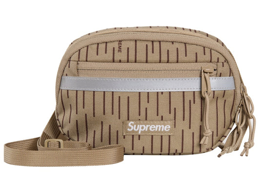 Supreme Mini Side Bag Tan Raindrop