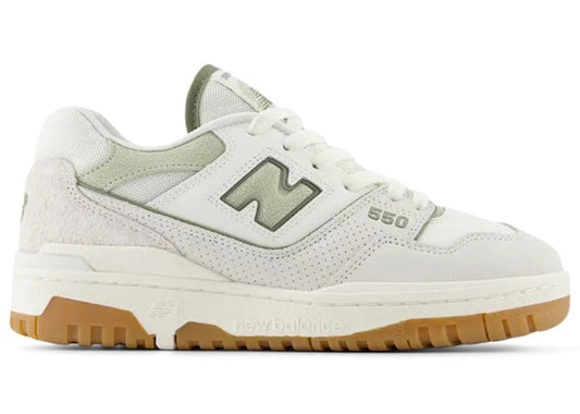 New Balance 550 White Olive Gum (Women's)