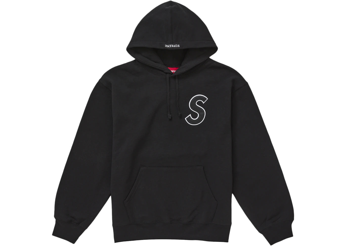 Supreme S Logo Hooded Sweatshirt (SS25) Black