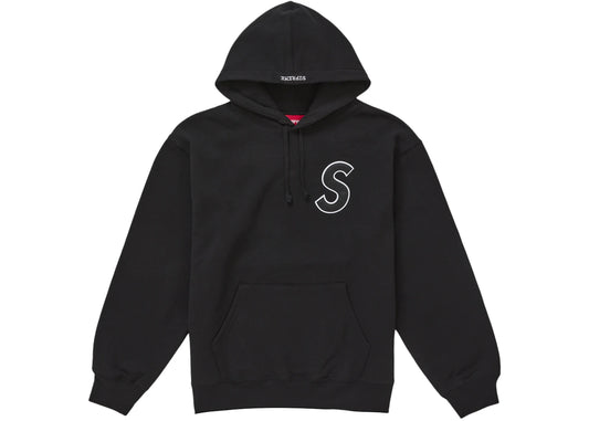 Supreme S Logo Hooded Sweatshirt (SS25) Black