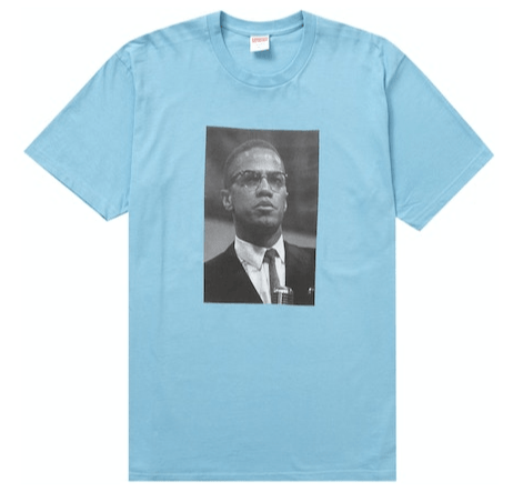 Supreme Roy DeCarava Malcolm X Tee Light Slate