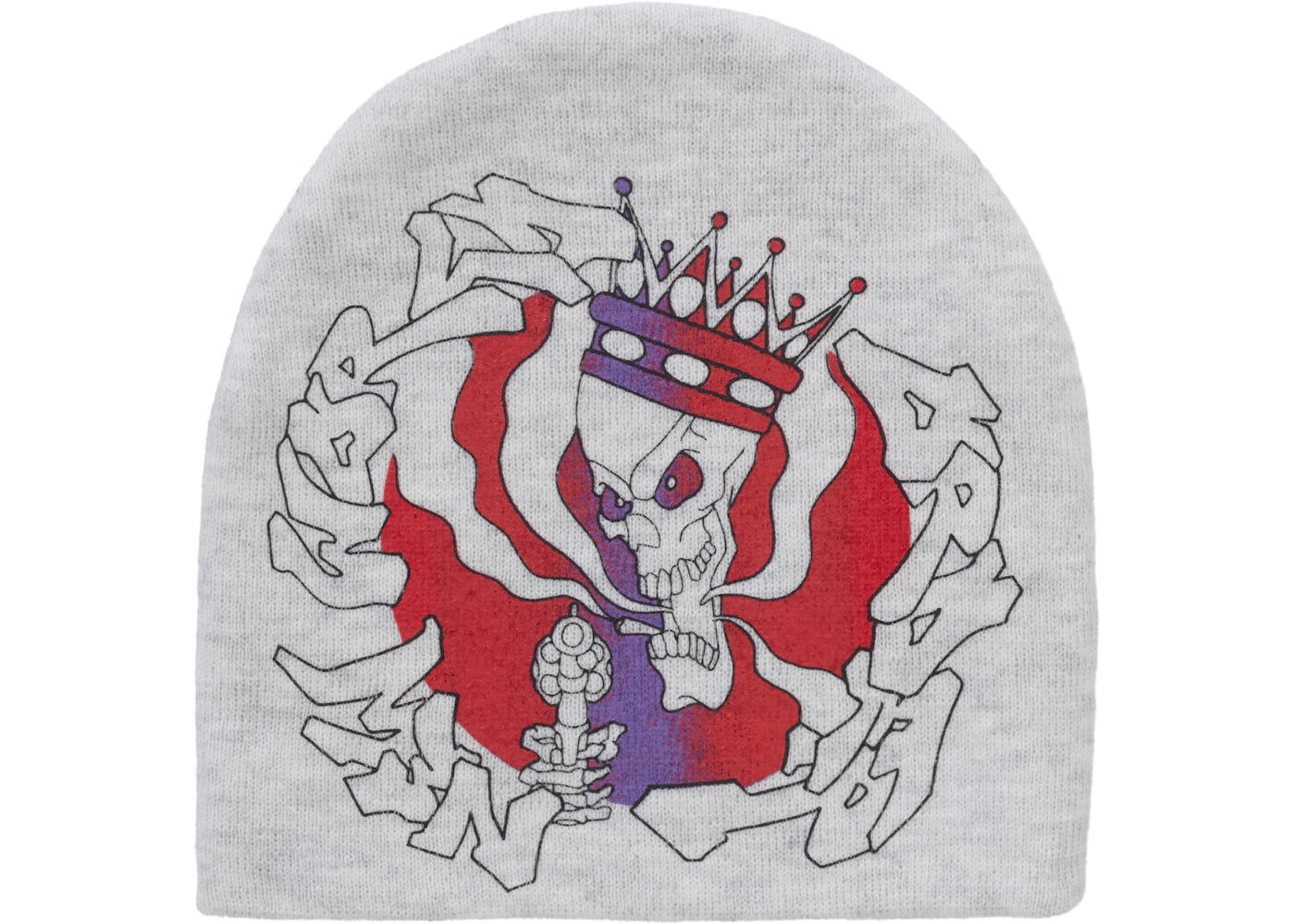 Supreme New World Order Beanie Heather Grey