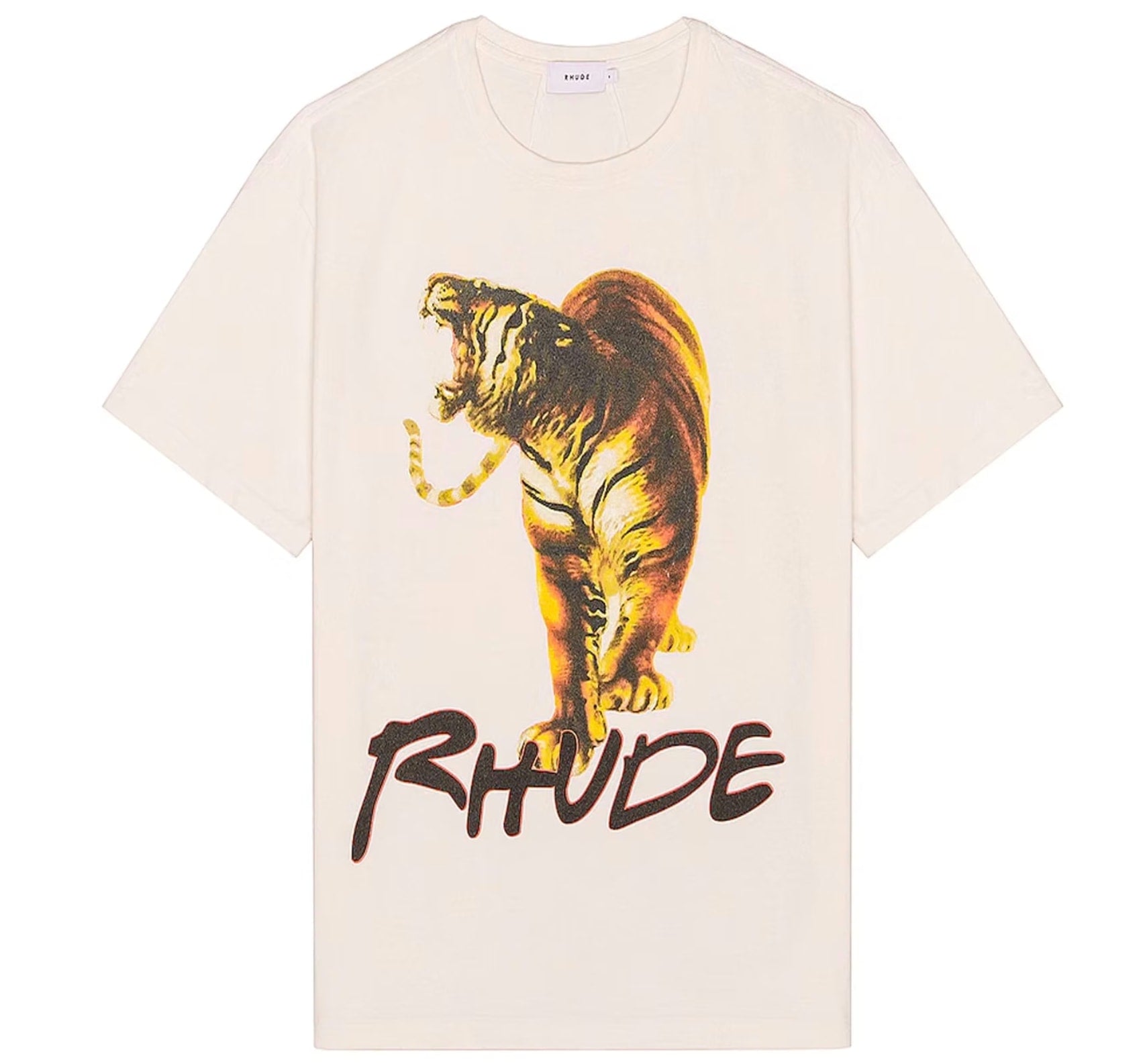 Rhude Tiger Tee Vtg White