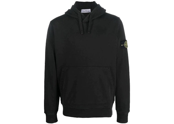 Stone Island 64151 Felpa Drawstring Hoodie Black