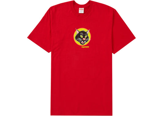 Supreme Black Cat Tee Red