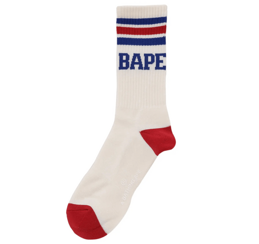 Bape Stripe Socks White
