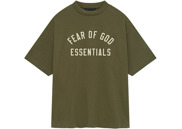 Fear of God Essentials Jersey Crewneck Tee Military