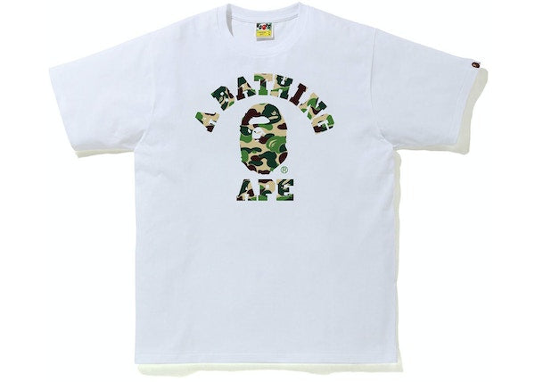 BAPE ABC Camo College Tee (SS21) White/Green