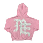 Mixed Emotions Pink Rhinestone Zip Up
