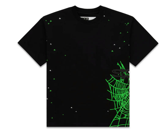 Sp5der Black Heavy Web Tee